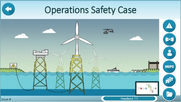 E-safety case homepage for an offshore windfarm